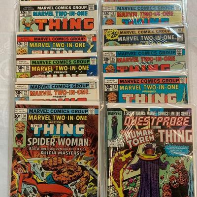 LOT 11R: The Thing Marvel Comic Books