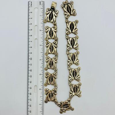 LOT 20R: Taller CBS 925 Taxco Sterling Parure Mexico, 72.5g