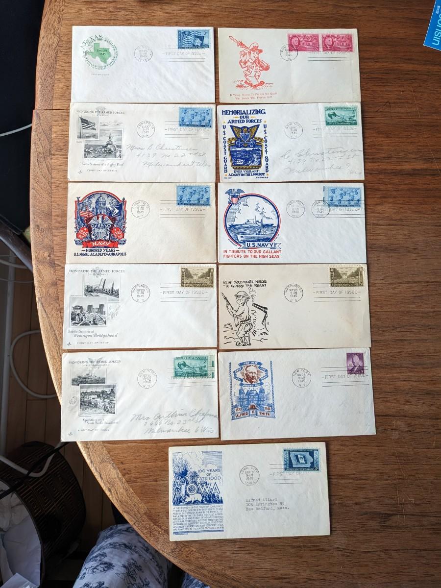 11, 1940's First Day Issue Stamps and Envelopes | EstateSales.org