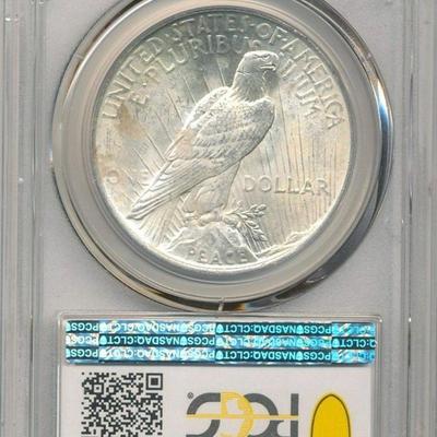 1923 Silver Peace Dollar PCGS