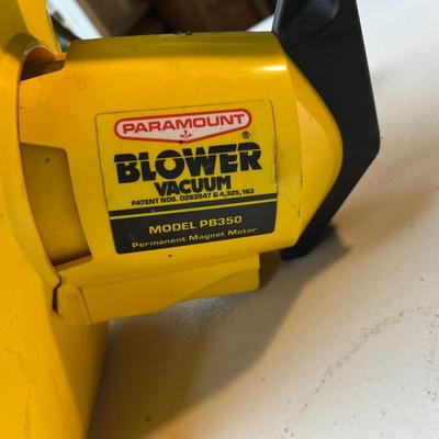 Paramount Model PB350 Electric Leaf Blower Vacuum