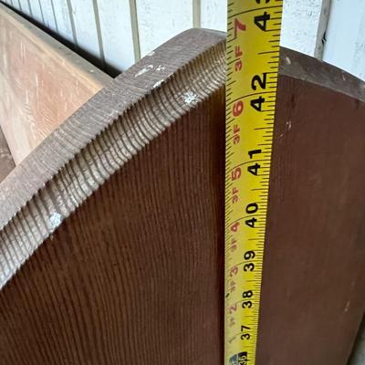 Large Antique 10 Ft Solid Wood Church Pew