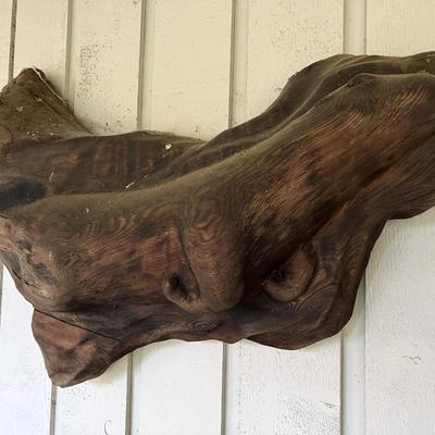 Lovely Carved Wood Otter Wall Art