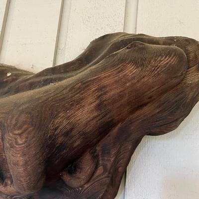 Lovely Carved Wood Otter Wall Art