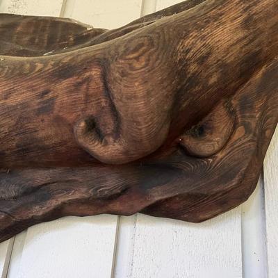 Lovely Carved Wood Otter Wall Art