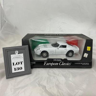 -130- EUROPEAN CLASSICS | 1:18 Scale Die Cast | 1966 Ferrari 27S GTB4 | White