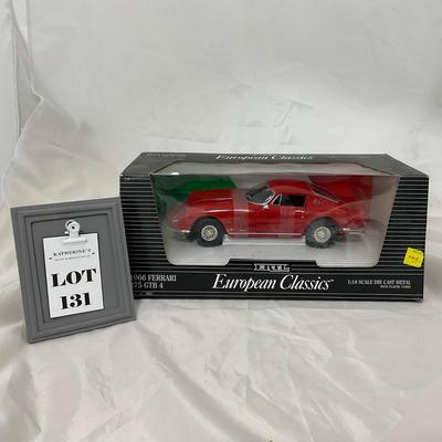 -131- EUROPEAN CLASSICS | 1:18 Scale Die Cast | 1966 Ferrari 27S GTB4 | Red