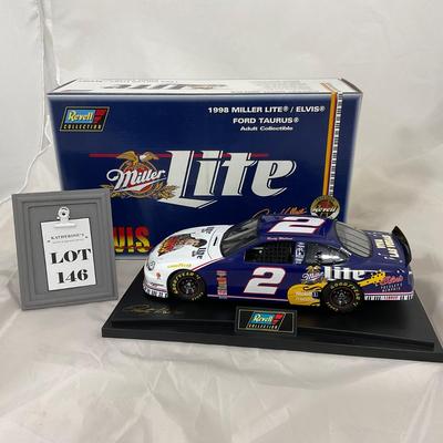 -146- NASCAR | 1:18 Scale Die Cast | 1998 Miller Lite Elvis Ford Taurus | Rusty Wallace