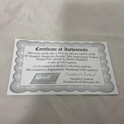 -162- NASCAR | 1:18 Scale Die Cast | 1997 Commemorative 20th Anniversary | Grand Prix