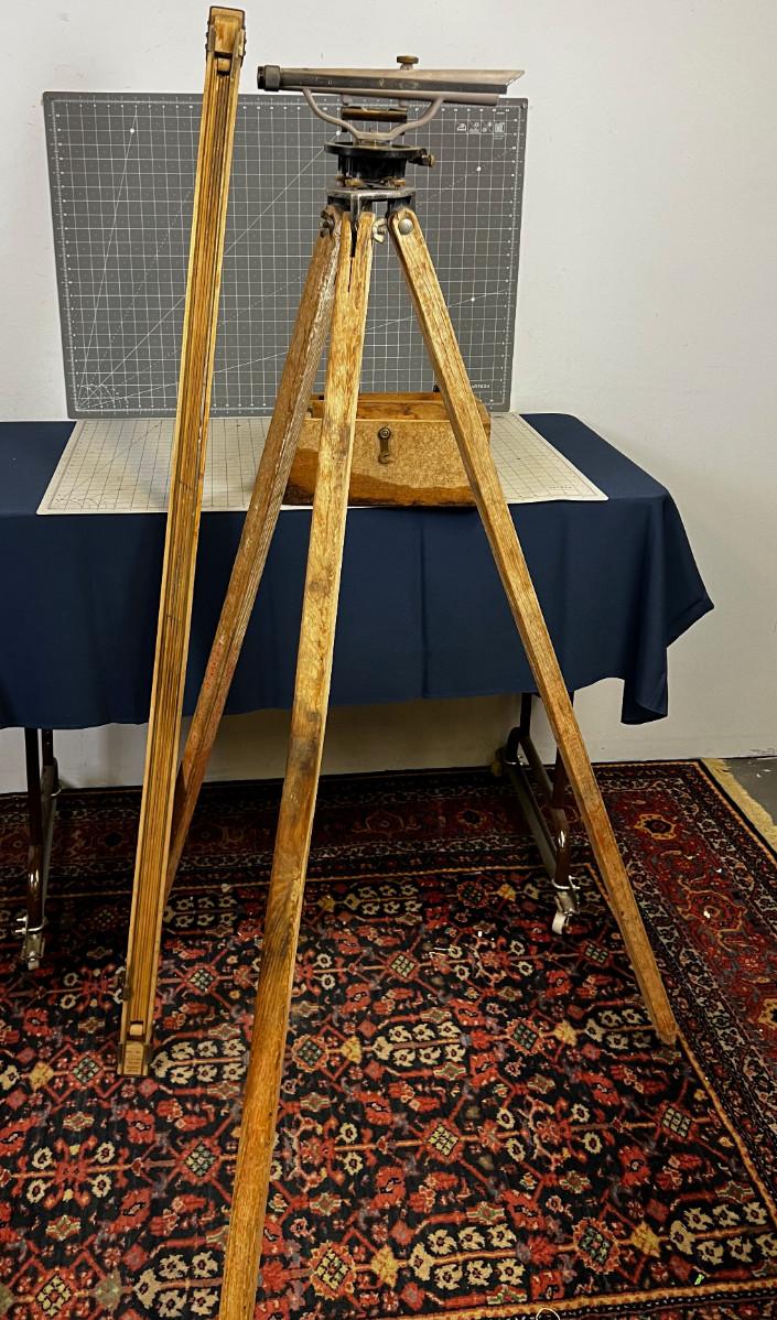 BERGER Survey Equipment: Transit, Linker Rod and tripod | EstateSales.org