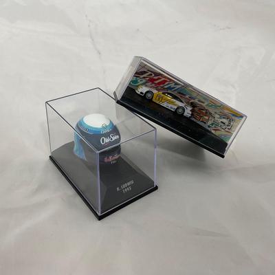 -208- NASCAR | 1:8 Scale K Ludwig 1995 Mini Helmet | 1:87 Opel Calibra V6 M. Reuter