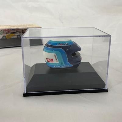 -208- NASCAR | 1:8 Scale K Ludwig 1995 Mini Helmet | 1:87 Opel Calibra V6 M. Reuter