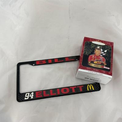 -211- NASCAR | 1995 Bill Elliott License Plate Holder | Bill Elliott Hallmark Ornament