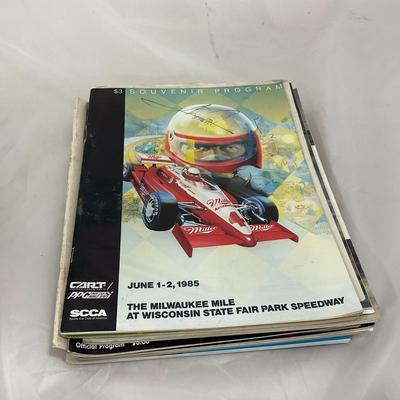 -221- RACING | Collection of Elk Heart Lake / Wisconsin Racing Magazines With Tickets