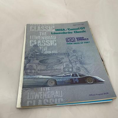 -221- RACING | Collection of Elk Heart Lake / Wisconsin Racing Magazines With Tickets