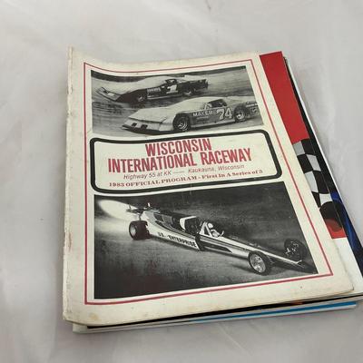 -221- RACING | Collection of Elk Heart Lake / Wisconsin Racing Magazines With Tickets