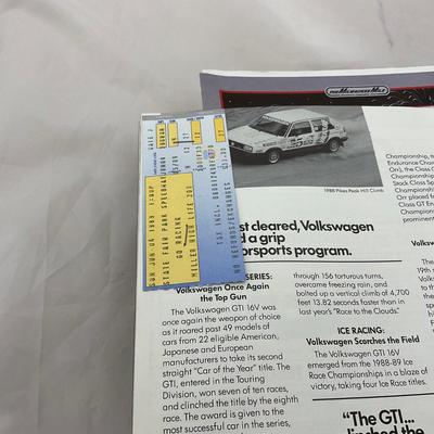 -221- RACING | Collection of Elk Heart Lake / Wisconsin Racing Magazines With Tickets