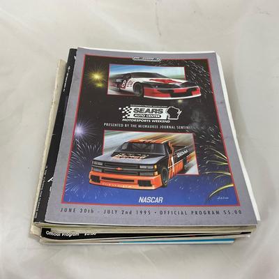 -221- RACING | Collection of Elk Heart Lake / Wisconsin Racing Magazines With Tickets