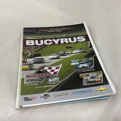 -221- RACING | Collection of Elk Heart Lake / Wisconsin Racing Magazines With Tickets