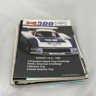 -221- RACING | Collection of Elk Heart Lake / Wisconsin Racing Magazines With Tickets