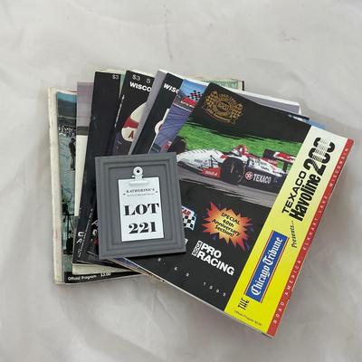 -221- RACING | Collection of Elk Heart Lake / Wisconsin Racing Magazines With Tickets