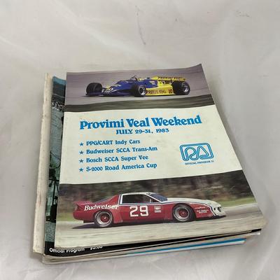 -221- RACING | Collection of Elk Heart Lake / Wisconsin Racing Magazines With Tickets