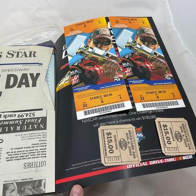 -227- RACING | Indianapolis Motor Speedway Run Of Programs With Tickets