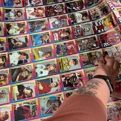 -247- NASCAR | Two Sheets Of Uncut Tightly Rolled Cards