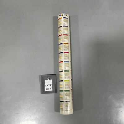 -248- NASCAR | Two Sheets Of Tightly Rolled Uncut Cards