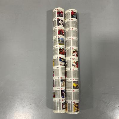 -250- NASCAR | Two Sheets Of Tightly Rolled Uncut Cards