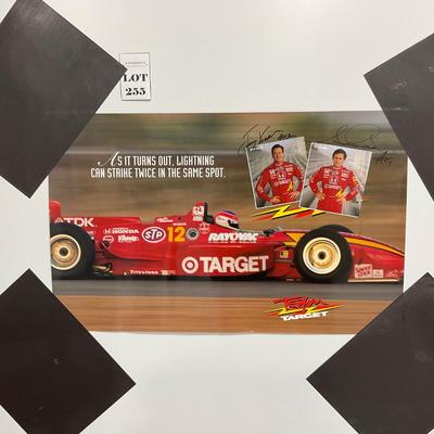 -255- RACING | Indy Team Target Signed Poster