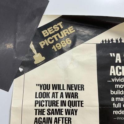 -256- COLLECTIBLE | 1986 Platoon Movie Poster