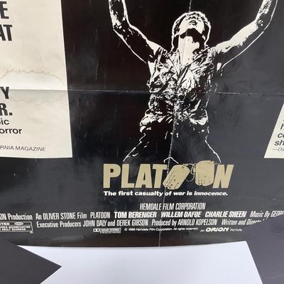 -256- COLLECTIBLE | 1986 Platoon Movie Poster