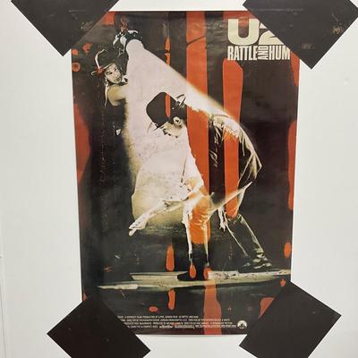 -257- COLLECTIBLE | 1988 U2 Rattle and Hum Movie Poster