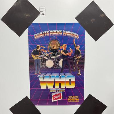 -260- COLLECTIBLE | The Who Schlitz Poster