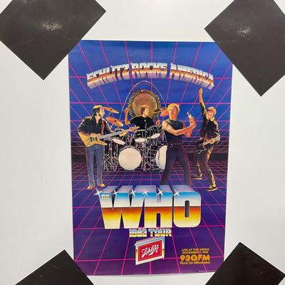 -260- COLLECTIBLE | The Who Schlitz Poster