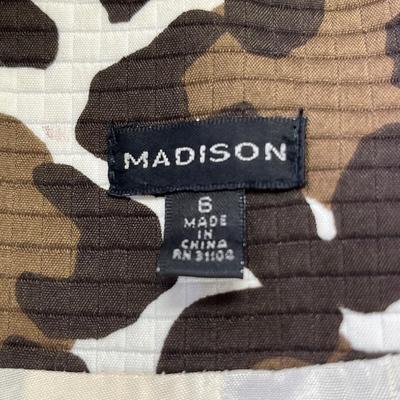 MADISON ~ Size 6 ~ Leopard Print Belted Jacket ~ EUC