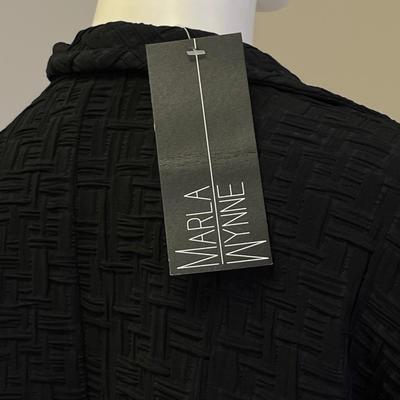 MARLA WYNNE ~ Womenâ€™s Black Dress Coat ~ New With Tags