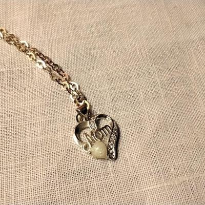 Opal and Diamond Mom â™¥ 18" Unique Italian 925 Necklace