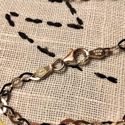 Opal and Diamond Mom â™¥ 18" Unique Italian 925 Necklace