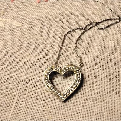 Suzy Levian Diamond â™¥ 925 18" Necklace