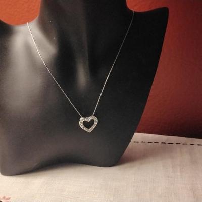 Suzy Levian Diamond â™¥ 925 18" Necklace