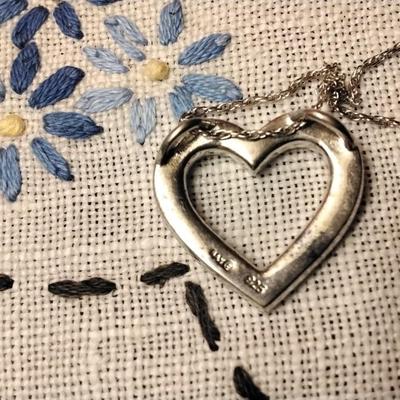 Suzy Levian Diamond â™¥ 925 18" Necklace