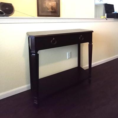 WOODEN TWO-TIER SOFA/FOYER TABLE WITH DRAWER