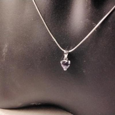Gorgeous 18" 925 Amethyst Necklace