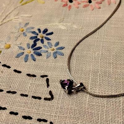 Gorgeous 18" 925 Amethyst Necklace