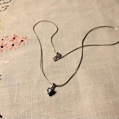 Gorgeous 18" 925 Amethyst Necklace