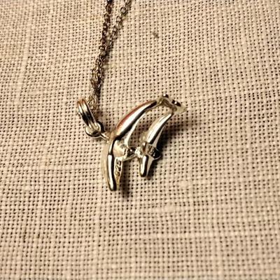 Jumping Dolphins 925 18" Necklace