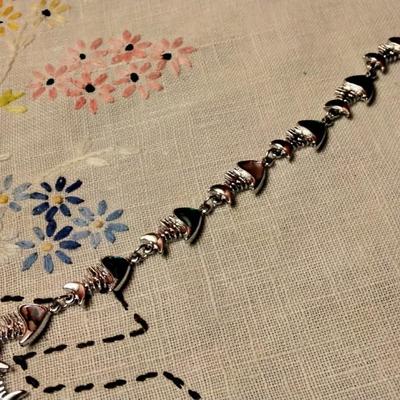 Gorgeous 7.5" Adjustable 925 Abalone Bracelet