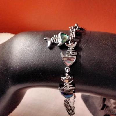 Gorgeous 7.5" Adjustable 925 Abalone Bracelet